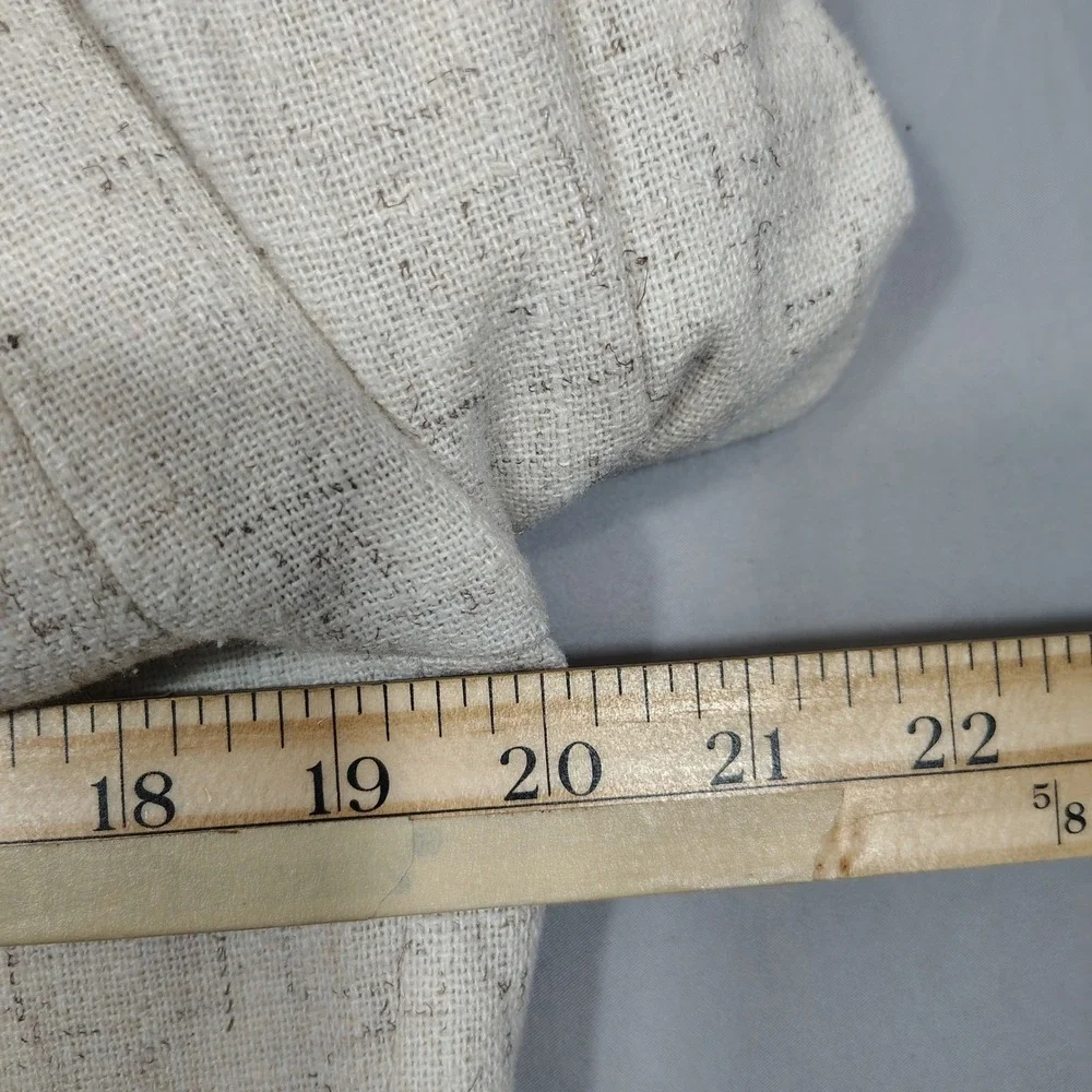 Jordache Blazer Mens L Linen Blend Two-Button Sport Coat Beige Textured
